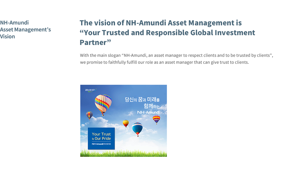 NH-Amundi Asset Management's Vision